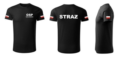 KOSZULKA T-SHIRT Z NADRUKIEM STRAŻ OSP PSP MDP