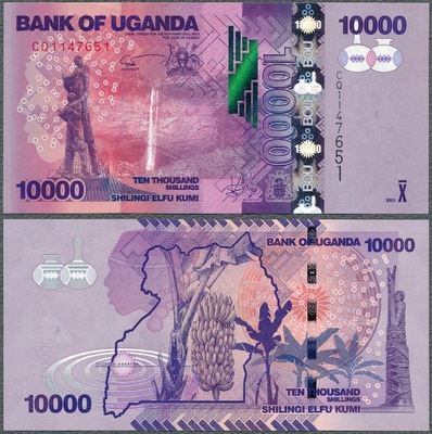 Uganda - 10000 szylingów 2021 * P52g * banany