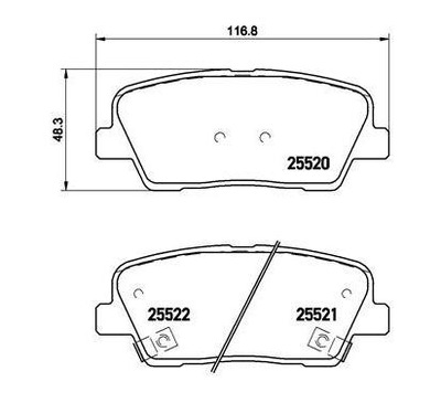 Brembo тормозные колодки тормозные hyundai grand santa fe фото №1