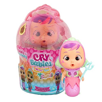 CRY BABIES MAGIC TEARS Tropical Shiny Shells Sia | Collectible doll that cr