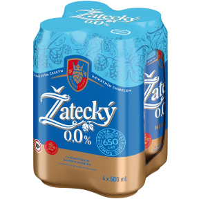 ZATECKY Piwo bezalkoholowe 0% 4x500ml