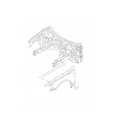 Toyota auris правий крила гарний оригінал фото №1
