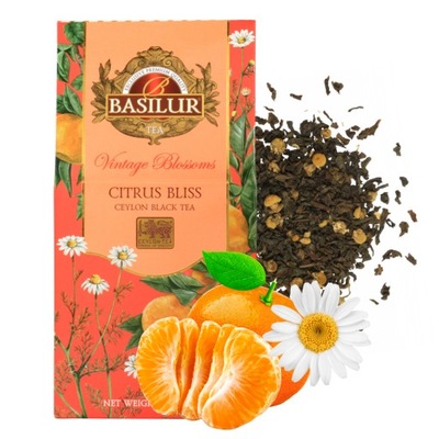 Basilur CITRUS BLISS czarna herbata MANDARYNKA 75g