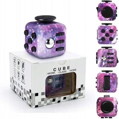 KOSTKA ANTYSTRESOWA FIDGET CUBE Galaktyka