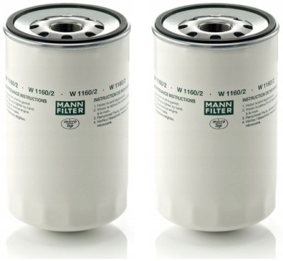 Mann-filter w 1160/2 фільтр оливи фото №1