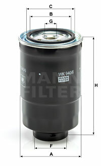 FILTRO COMBUSTIBLES WK 940/6 X  