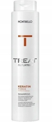 MONTIBELLO TREAT KERATIN FORCE SZAMPON z KERATYNĄ Odbudowa Włosów 300ml