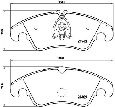 KLOCEK DE FRENADO KIT PARTE DELANTERA AUDI A4, A5, A6, A7, Q  