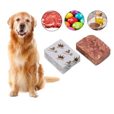 Karma dla psa mokra surowe mięso mrożone wołowina indyk witaminy BARF 10kg