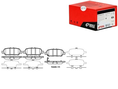 ZAPATAS DE FRENADO REMSA D4M601BN0A 5580077K00 AY060  