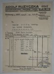 GLEIWITZ 1935 ADOLF RUZYCZKA PAPIERWAREN FABRIK GLIWICE PRZEZCHLEBIE