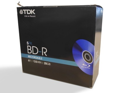 Komplet płyt TDK BD-R w pudełkach