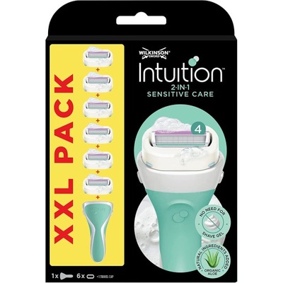 Zestaw WILKINSON Intuition Sensitive Care 6x Wkłady + Rączka