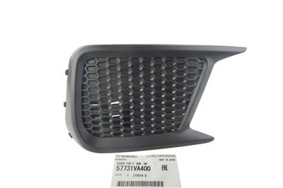 Subaru wrx 17- накладка решітка радіатора заглушка бампера фото №1