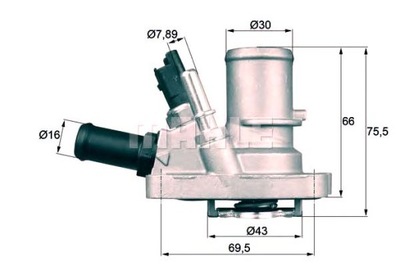 ТЕРМОСТАТ FIAT 88C 1,4 16V MAHLE