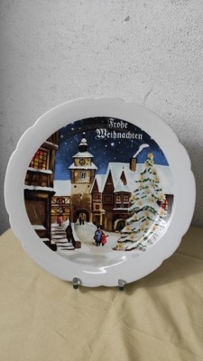 porcelanowy talerz świąteczny Kahla choinka Boże Narodzenie