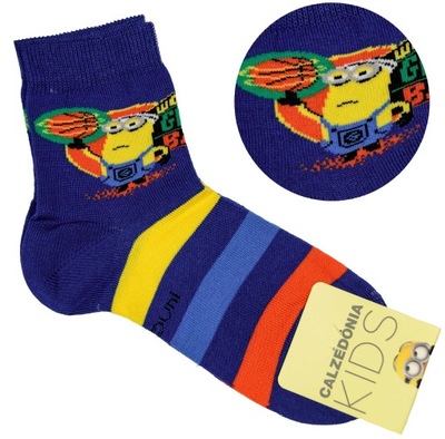 CALZEDONIA KIDS skarpetki 34-36 minionki