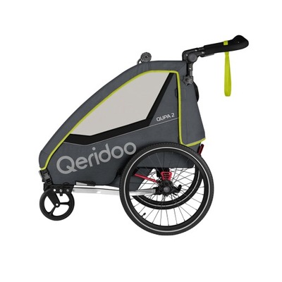 Przyczepka rowerowa Qeridoo Qupa 2 lime