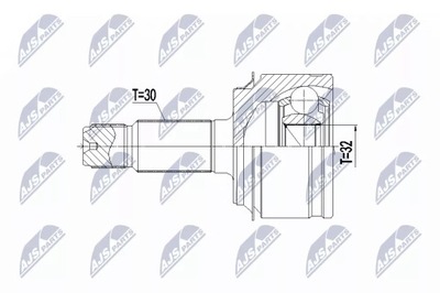 Шарнир наружный перед honda accord ix cr-v iii iv v vi 2006- фото №1