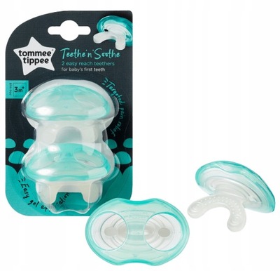 TOMMEE TIPPEE GRYZAK DZIĄSEŁKO 3m+ ZĄBKOWANIE 2szt