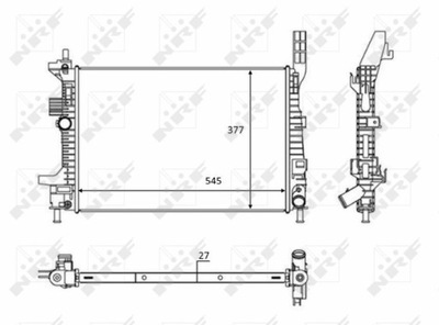 AUŠINTUVAS FORD FOCUS 1.6 TDCI 11- NRF58284 