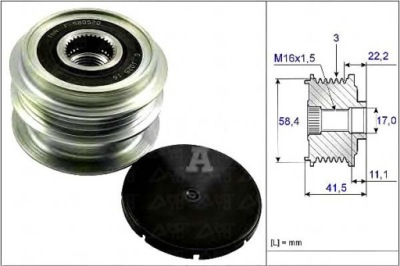 Генератор - сцепление односторонний schaeffler ina 535 0269 10 фото №1