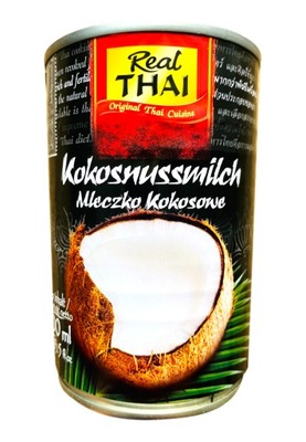 Mleczko mleko kokosowe 85%ekstr 400ml puszka Real Thai