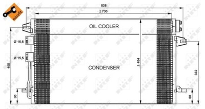 РАДИАТОР КОНДИЦИОНЕРА NRF 35617