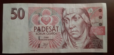 BANKNOT CZECHOSŁOWACJA 50 KORON 1997 ROK