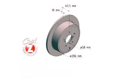 Zimmermann гальмівні диски гальмівні 2szt subaru legacy v фото №1