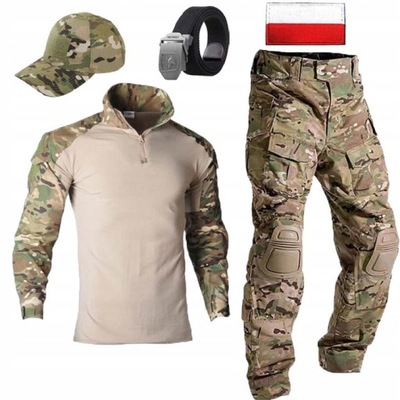 Wojskowy mundur taktyczny czapka pas Prezent