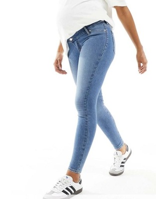 CIĄŻOWE SPODNIE JEANS SKINNY WN8 NH8__XXL