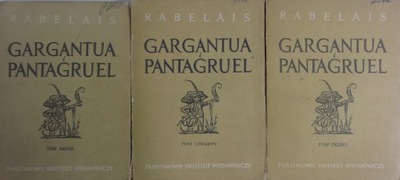 Gargantua i Pantagruel. Zestaw 3 książek.