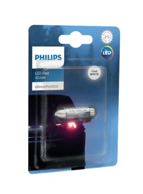 PHILIPS C10W DIODO LUMINOSO LED ULTINON PRO3000 12V SV8.5 43 MM  