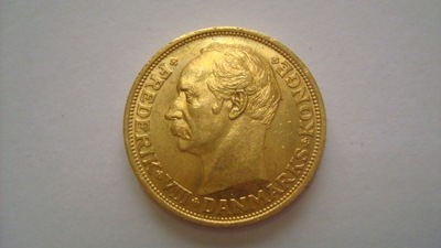Moneta Dania 20 Koron 1912 rok złoto stan 1