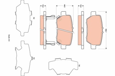 КОЛОДКИ ДИСКОВЫЕ ТОРМОЗНОЕ HONDA ЗАД LEGEND 3,5 V6 07- GDB3512 фото