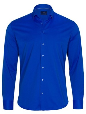 Quickside koszula męska niebieski slim rozmiar 4XL