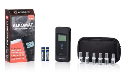 BREATHALYZER BACSCAN F60 + KALIBRACJE + COVER  