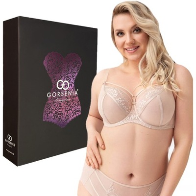 Biustonosz GORSENIA K496 PARADISE beżowy 85G