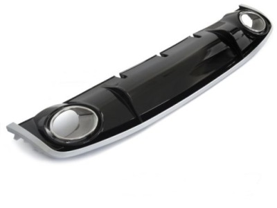 Дифузор do audi a4 b8 12-15 глянцевий black sport фото №1