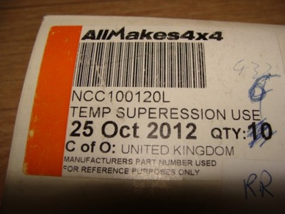 Свічка розжарювання ncc100120l land rover freelander 2 2.0 rr l322 3.0 фото №1