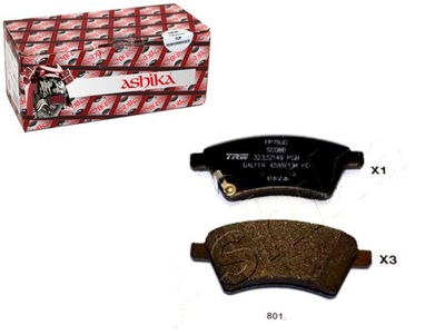 Тормозные колодки тормозные fiat sedici 1.6 16v ashika фото №1