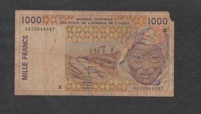 AFRYKA ZACHODNIA / Gwinea Bissau -- 1000 FRANCS