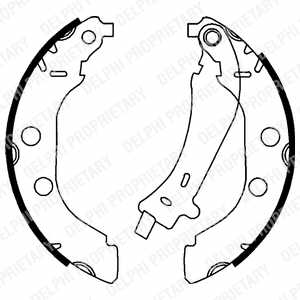 BRAKE SHOES BRAKE DELPHI LS1723  