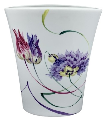 Ręcznie malowany wazon - porcelana