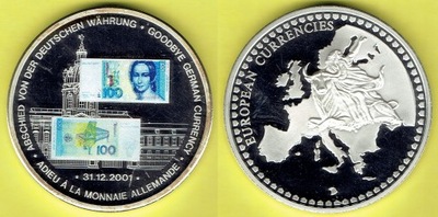 RFN - (13) - MEDAL Pożegnanie waluty 100 Marek 2001 r.