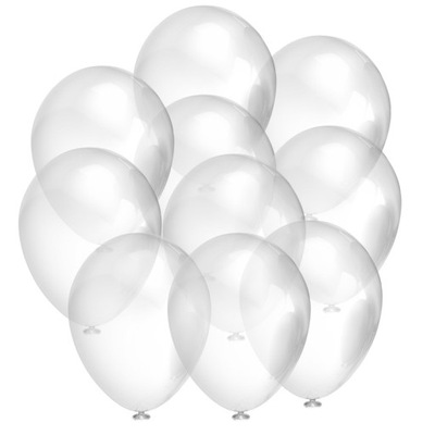 Balony Przezroczyste Urodzinowe Zestaw Balonów