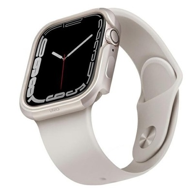 UNIQ etui Valencia Apple Watch Series 4/5/6/7/SE 40/41mm. starlight