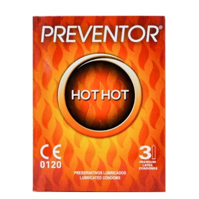 Prezerwatywy rozgrzewające Hot Hot 3szt. Preventor