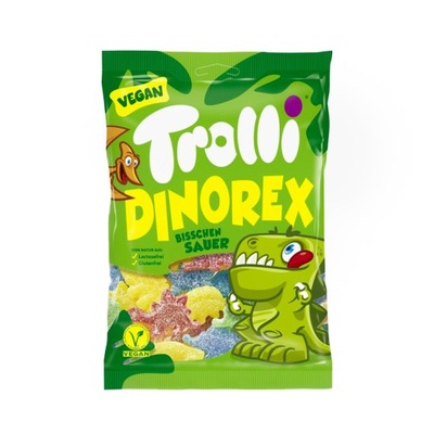 Żelki Trolli Dinorex Dinozaury Vegan 100 g